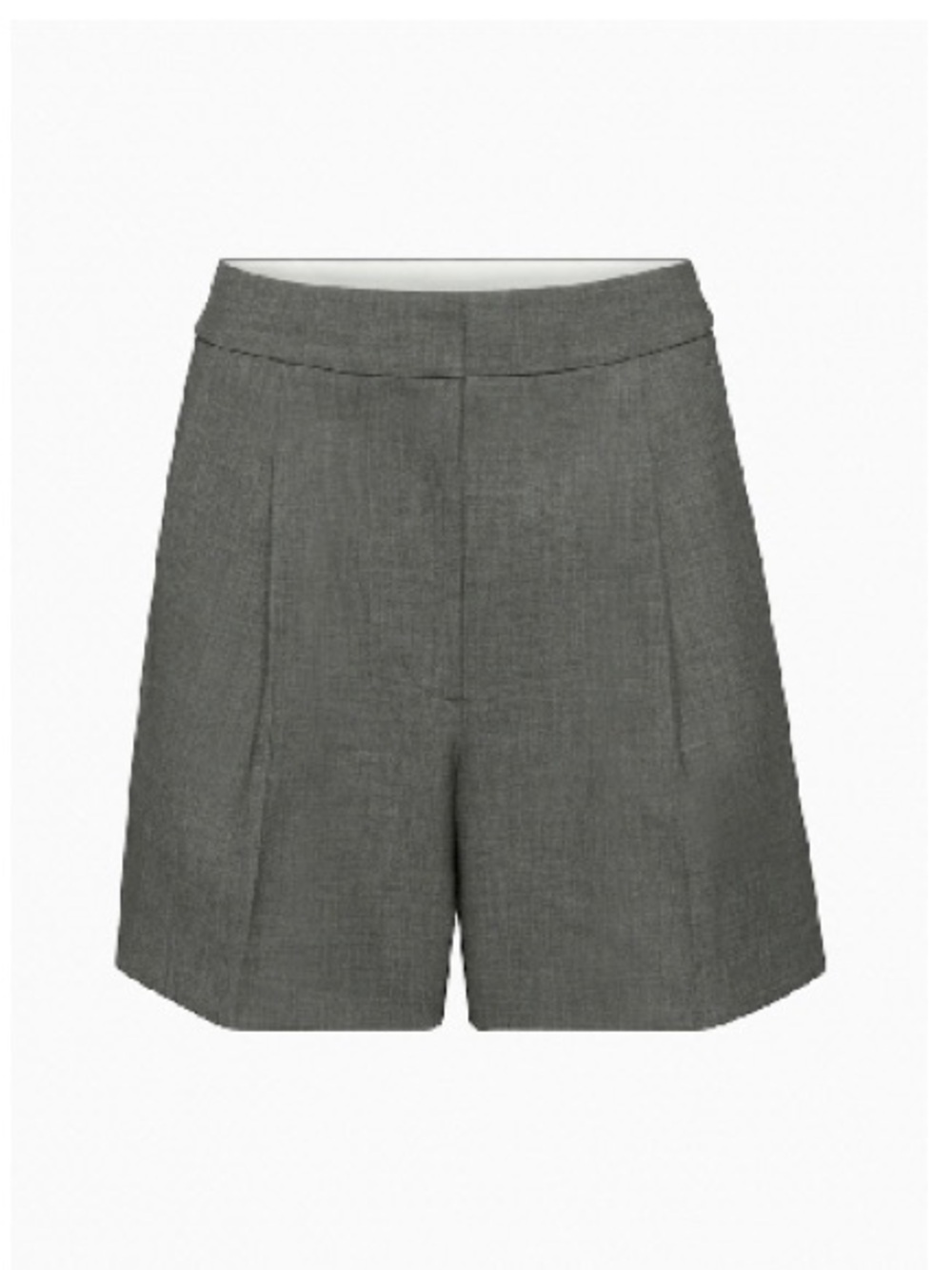 Wilfred Gray Structured High-Waist Tailored Shorts